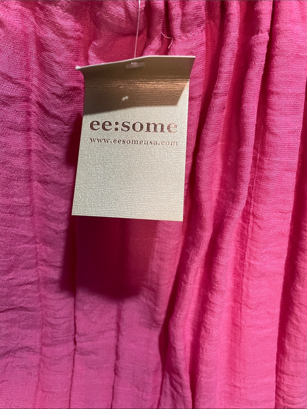 eesome Pink Tie-Shoulder Romper - Picture 8 of 8